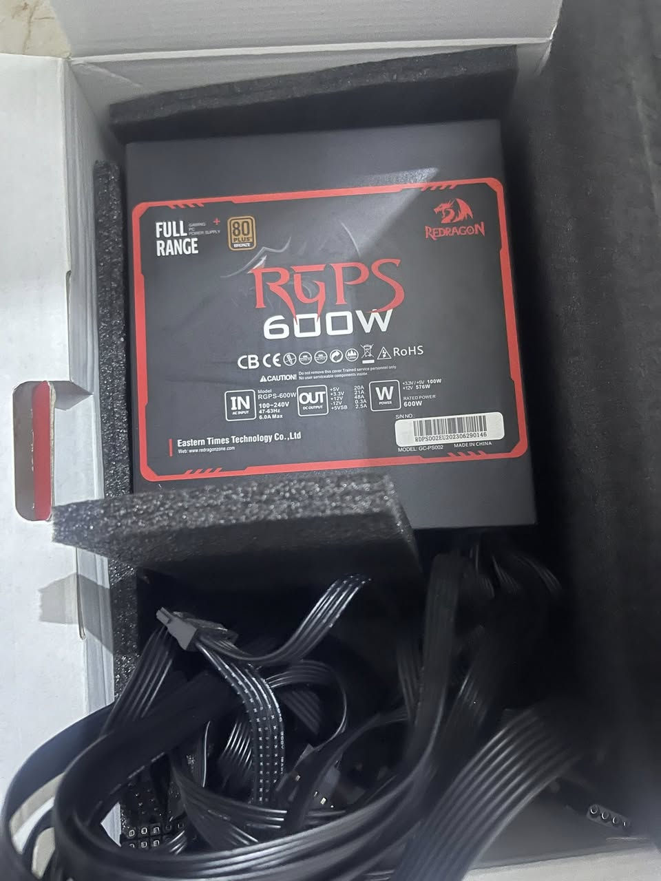 REDRAGON 80 plus بور سبلاي ..
600w
جديد بالكارتون مستخدم شي بسيط كلش توصيل موجود
السعر 60 الف


**إذا كنت صاحب هذا الإعلان وتريد حذفه لأي سبب، رجاءا أرسل رسالة إلى الدعم الفني**