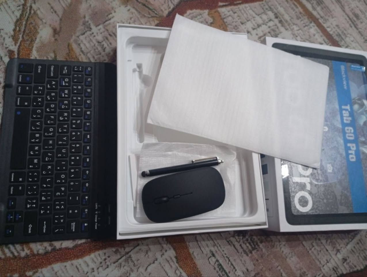 للبيع تاب Blackview Tab 60 Pro جديد قليل استعمال 
الجهاز جديد مستخدم كش قليل ، كامل مكمل ويه ملحقاته:
​ذاكرة 128 جيجا.
​رام 24 جيجا.
​بطارية قوية 7700mAh.
​وياه (ماوس، كيبورد، قلم، ولزقة شاشة).
​الجهاز لقطة للدراسة وللجهال وللألعاب.
​السعر: 250 ألف وبي مجال قليل.
المكان: ميسان - المجر الكبير.
للاستفسار: المراسلة ع الخاص..يوجد توصيل


**إذا كنت صاحب هذا الإعلان وتريد حذفه لأي سبب، رجاءا أرسل رسالة إلى الدعم الفني**