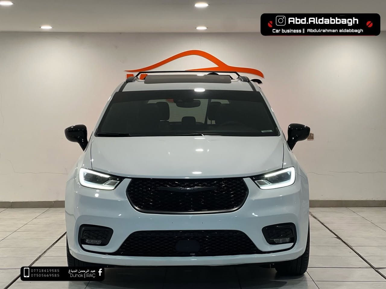 كرايسلر باسفيكا S 2024  
السيارة وصول جديد فول مواصفات بانورما 
محرك 6 سلندر .3.6 ماشيه 12  الف ميل 
الضرر: جهة السايق قطعتين تبديل شركة و قطعتين صبغ 
بدون ايرباك بدون دواخل 
لا يوجد مراوس فقط بيع نقد 
السيارة جاهزة ما ناقصها مصرف
السعر : 280$ ورقة و بيها مجال 
السيارة كاتى يترقم شمالي اربيل دهوك سليماني 
مكان السيارة دهوك
لباقي التفاصيل تواصل واتساب يوجد فيديو للتوضيح اكثر 
للتواصل : 
***********
***********
( يتوفر داخل المعرض بيع بالنقد و الاقساط )
