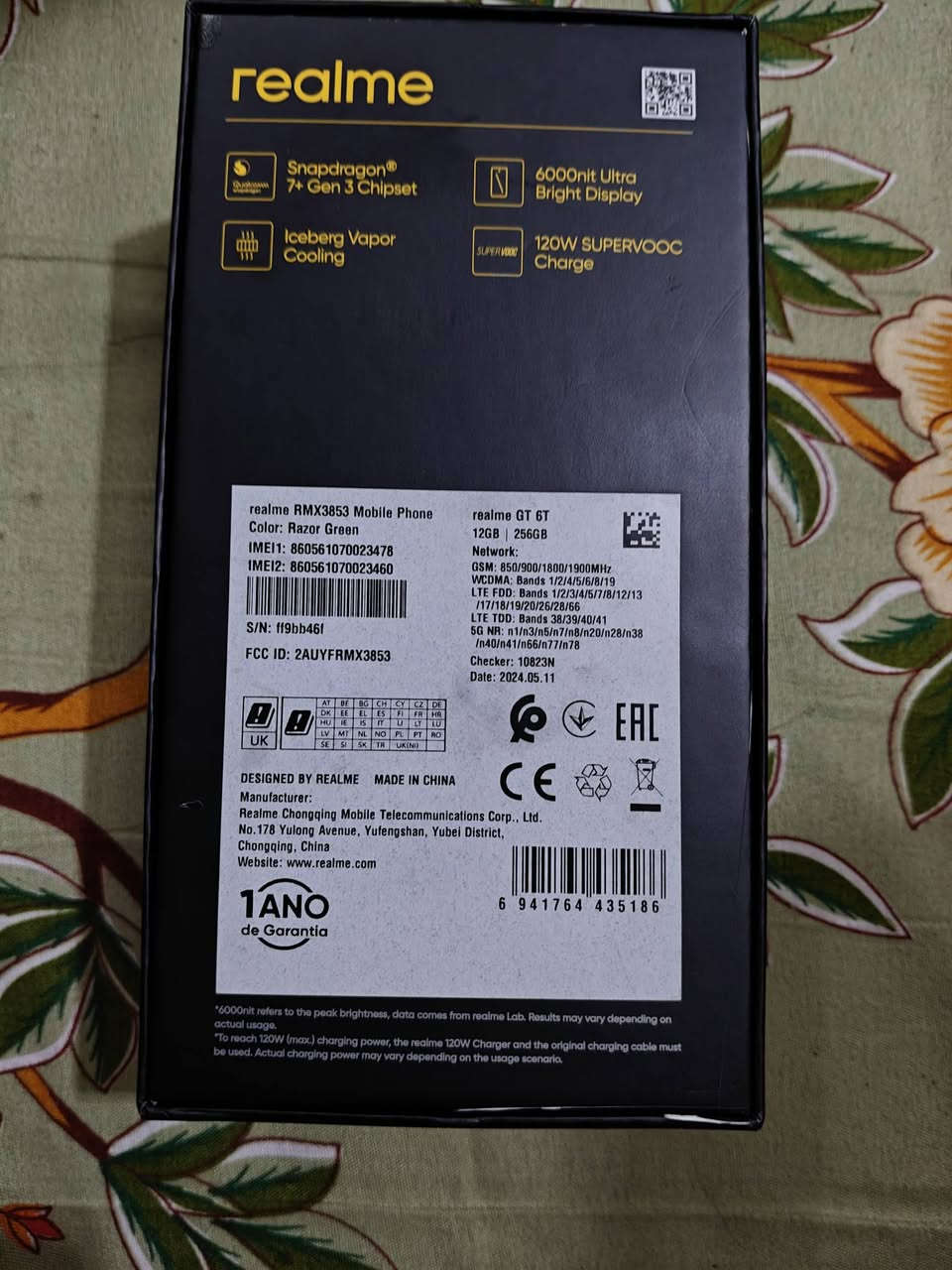 سلام عليكم
اتوفر جهاز CT6T 
الذاكره 256
رام 12 بوبجي 120 فريم 
دعم شحن 120واط يعني من صفر ع 100
10دقايق بس فول شحن 
بطاريه 6000
يعني تلعب بوبجي بي من صبح لليل 
بسعر خاص مناسب جددن تواصل وياي واتساب شركه يورصه كربلاء


**إذا كنت صاحب هذا الإعلان وتريد حذفه لأي سبب، رجاءا أرسل رسالة إلى الدعم الفني**