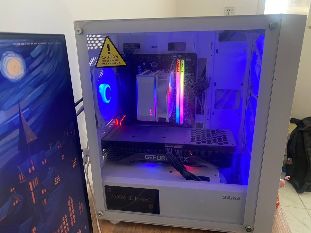 السلام عليكم تجميعة للبيع
الكرت RTX 3070 phoenix gainward 3fan 8gb
المعالج ryzen 5 5600x
المذربورد Gigabyte B450M gaming
الرامات teforce 2X8 16Gb 3600hz
التخزين M.2 1TB Nvme lexar
الباورسبلاي Xigmatek asgard M 650 watts bronze
الكيس Case sama 4 fan rgb

شاشة Gigabyte GS25F2
25 inch
1080p
200hz
1ms

وبعد وياهن 

كيبورد Redragon K617 fizz
ماوس Redragon woki m994
سماعة Redragon zeus X
ماوس باد bloody mouse pad
كيبل واي فاي للمذربورد

السعر الكامل 1,400,000 
التجميعة مشتريهة قبل سنة نظيفة كلش واستخدام قليل
كلش قليل استخدمتهة وحتى لزكة الجامة مال بيسي بعدهة.
الكراتين مال القطع والغراض كلهن موجودات ما عدا المعالج


**إذا كنت صاحب هذا الإعلان وتريد حذفه لأي سبب، رجاءا أرسل رسالة إلى الدعم الفني**