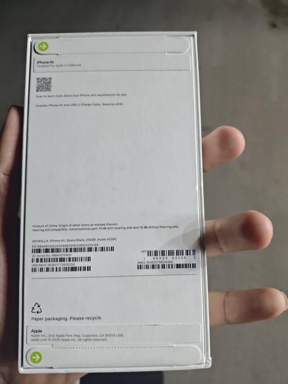 ايفون 17 Air ذاكرة 256 بالكارتونة بعد مامفتوح انت تفتح بيدك سعر خاص ، ولالحد يكسر بسعر عبالك مستعمل لا جديد وشرط انت تفتح


**إذا كنت صاحب هذا الإعلان وتريد حذفه لأي سبب، رجاءا أرسل رسالة إلى الدعم الفني**