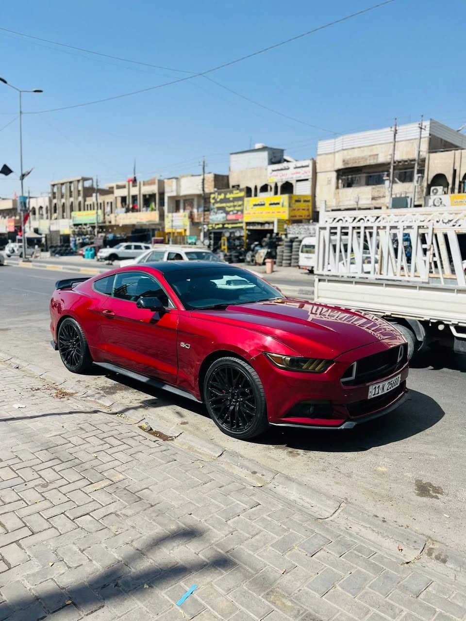 السلام عليكم 
موستنك ٢٠١٥ محرك ٦ مواصفاتها معروفة بسمي بغداد حادثها من امريكا جاملغ خلفي وبالعراق جاملغ امامي ، السونار وصور الحادث بالمنشور 
رايدها ب١٤٣ 
مكاني حرية - قادسية
***********
