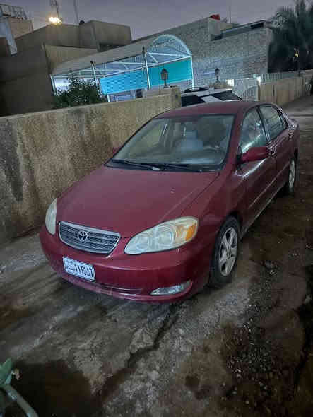 السلام عليكم 
  تيوتا كورلا 2007 نحله 
رقم بغداد باسمي 
السياره مصبوغه عام اثر جراد 
السياره كلها شغاله تبريد صدر خير من الله كير مكينه مكفولات بلادي 
مكان السياره بغداد 
السعر 105 ورقه بيها مجال بسيط 
السعر ***********
