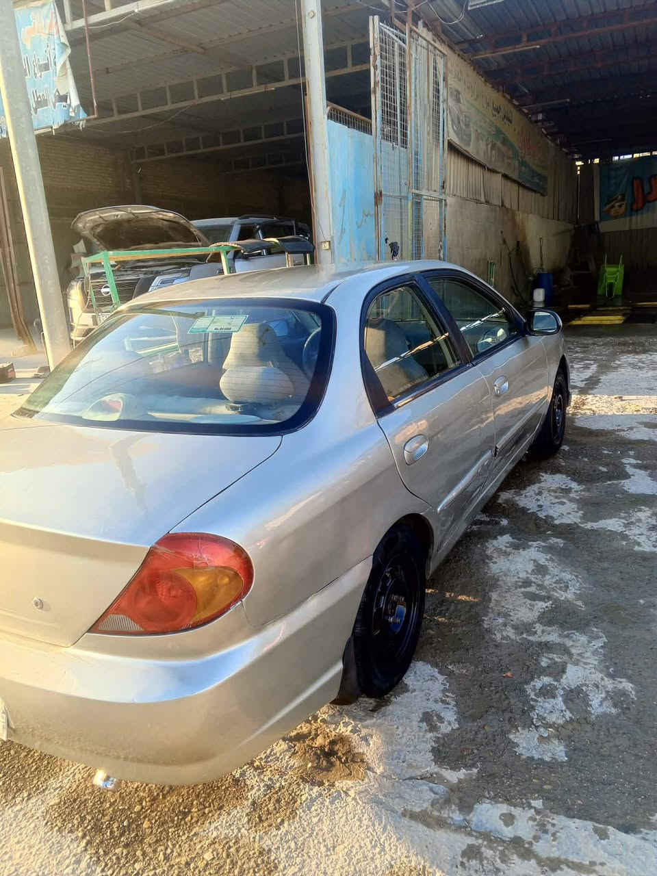 كية اسبكترة موديل 2002مكفولة من الضربة مصبوغة للجمالية بدون ضربة ماعيزة كلشي بس اشوية صفنة بل ثاني بل كير كهربائيات كلهة شغالة كلهة السيارة اوتوماتيك مكينة 1600 استفسار *********** مكانه نجف السعر. 40وبيهة مجال
