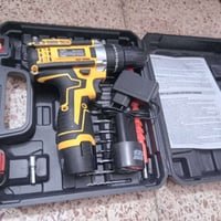 عيوني دريل دبل بطاريه جديد ما مستعمل فتح وشد ويا بطاريات ٢ وملحقاته كا...