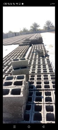 معمل بلوك المجتبى بأداره ابو أثير بلوك حراري درجى اولى مكبس اوتماتيك ي...