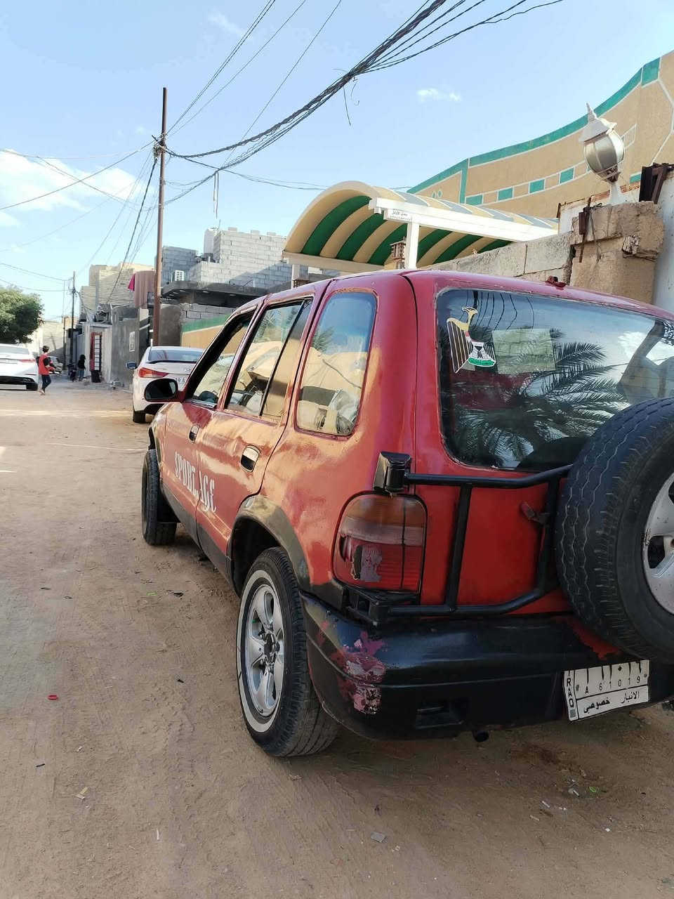 سبورتج 94  كير ومكينه ونجي كربلائي 4سلندر   كهربايات كله شغاله  تحويل ثاني يوم   ب25 وبيه مجال 
مكان نجف ومالكه بكربلا. 
***********
