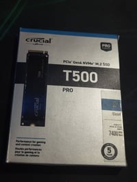 و رحمة الله للبيع فقط M.2 CRUCIAL 2T T500 GEN4 سرعته 7400 ميكا   جديد ...