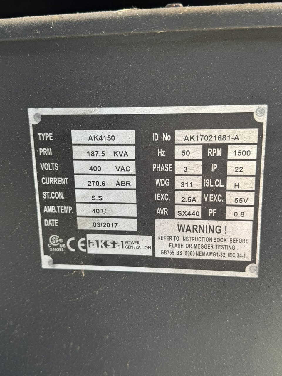 Groupe 200kva
500 ساعة 0699961537


**إذا كنت صاحب هذا الإعلان وتريد حذفه لأي سبب، رجاءا أرسل رسالة إلى الدعم الفني**