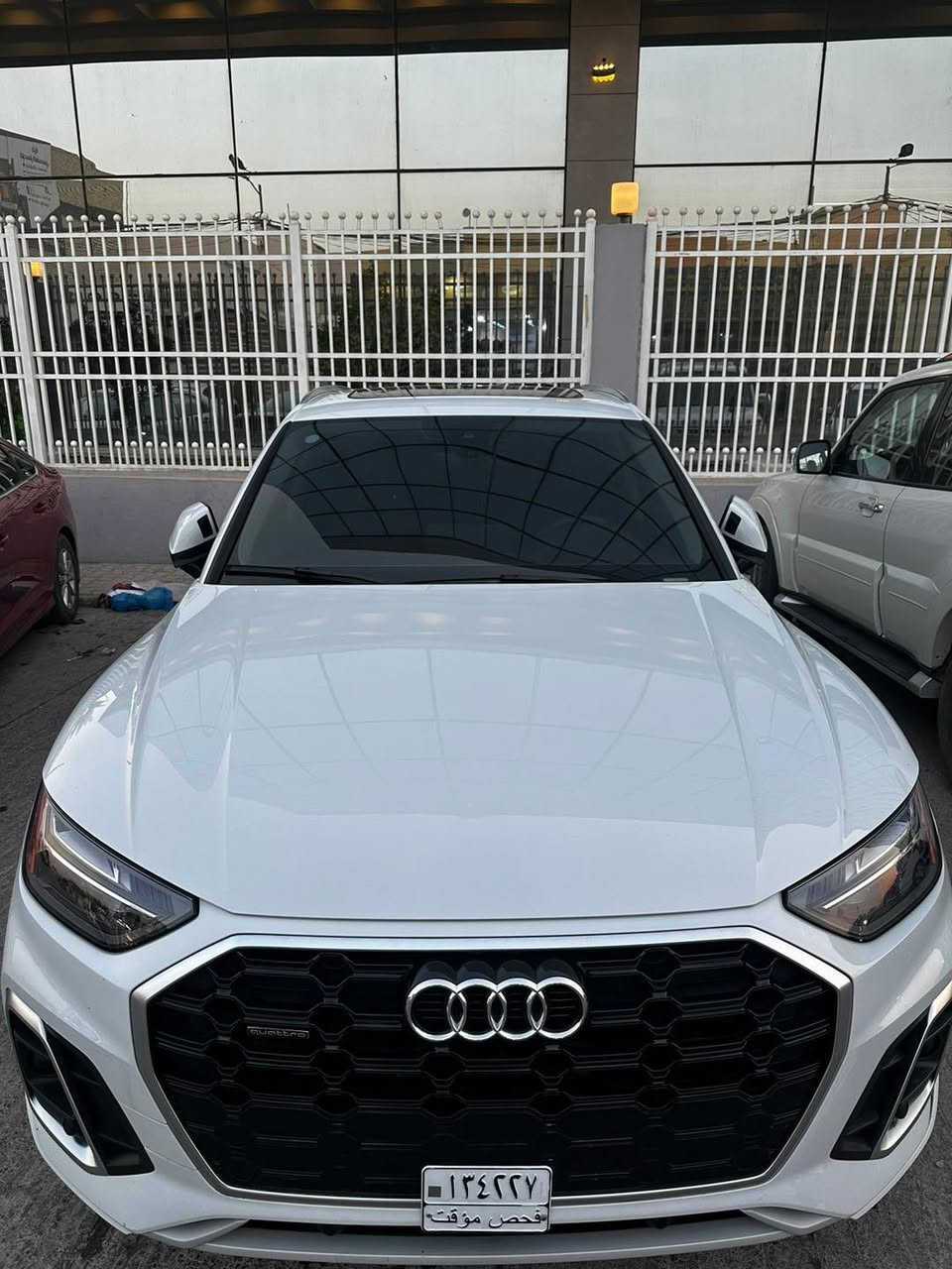 🔥الهيبة الالمانية🔥
🚗 للبيع: 
أودي Q5 الموديل 2023
4✖️4 
📊 المسافة المقطوعة: 87000 كيلومتر

🛠️ المحرك: 4 سلندر – 🚀تيوربو 

• فول مواصفات 1/1 
• ⁠شاشة / كاميرات / حساسات / كشنات كهرباء / لايت زئبق / بانوراما / جلد / صندوق كهرباء / 

• دفع رباعي AWD

⚠️ أضرار السيارة:

• صبغ جاملغ امامي ايسر مع ربع الدعامية بدون حادث او ضرر داخلي

• دخول جديد شهر 8 /25

📌 تفاصيل إضافية:

• رقم السيارة: بغداد الدولي الجديد

• باسم المالك تحويل مباشر

• لون السيارة: أبيض

📍 مكان السيارة: بغداد - الكرادة

‏‎🔴 لمعرفة السعر ورقم صاحب السيارة / علق داخل المنشور اي تعليق ويجيك رد فوري برسالة خاصة 
——————————————————
‏‎⚠️ السيارة اعلان ممول غير تابعه للصفحة ونحن ليس لدينا علاقة في تحديد السعر وغير مسؤولين عن الاتفاق الذي يحدث بين البائع والمشتري
‏‎مع تمنياتنا للطرفين بالتوفيق

——————————————————
#بيع_سيارتك #بيع #بغداد #معارض_بغداد  #اربيل #معارض #سيارات #سيارات_للبيع #سيارات_مستعملة #سيارات_VIP #وارد_امريكي #وارد_خليجي #تويوتا #لاندكروز #لاندكروزر #جي_كلاس #مرسيدس #النترا #سوناتا #هيونداي #كيا #سورنتو #سيراتو #نيسان #نيسان_صني #رانج_روفر  #لاند_روفر #لاندروفر #سيارات_كورية #سيارات_يابانية


**إذا كنت صاحب هذا الإعلان وتريد حذفه لأي سبب، رجاءا أرسل رسالة إلى الدعم الفني**