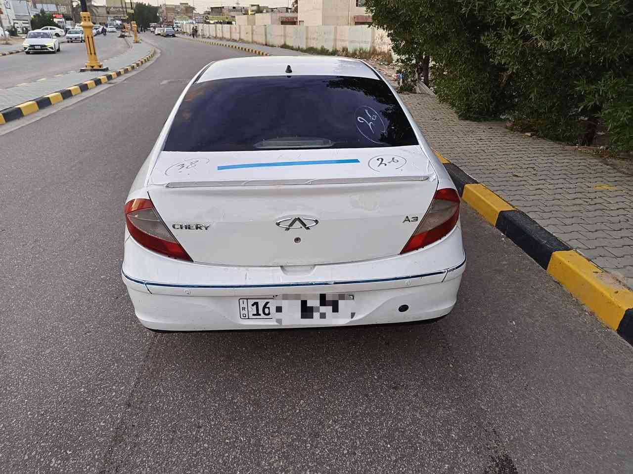 شيري A3 موديل 2012 رقم قادسيه إنكليزي الجديد السياره بدون ضربه قويه وجاهزه من كلشي كير مكينه كهربائيات مواصفات فتحه حساسات خلفيه تحكمات استيرن كشنات جلد سنتر لك مع الجنطه السعر 46$ وبيها مجال ***********
