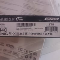 m.2 ssd Gen 4 ماركة team group سرعة القرائة 7400 سرعة الكتابة 6500  مث...
