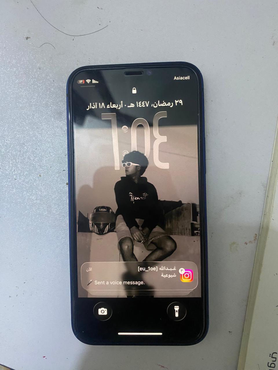 السلام عليكم ايفون 12 مني تلفون نضيف كلش مبدل شاشه اصليه 3 خيارات ومشكله ببصمه الوجه فقط بطاريه 76 تقره خدمه جهاز نضيف كلش كامرات لا غواش لا شي سعره 275 وبي مجال مكان بغداد الثعالبه قرب سيطره الشعب القديمه***********
