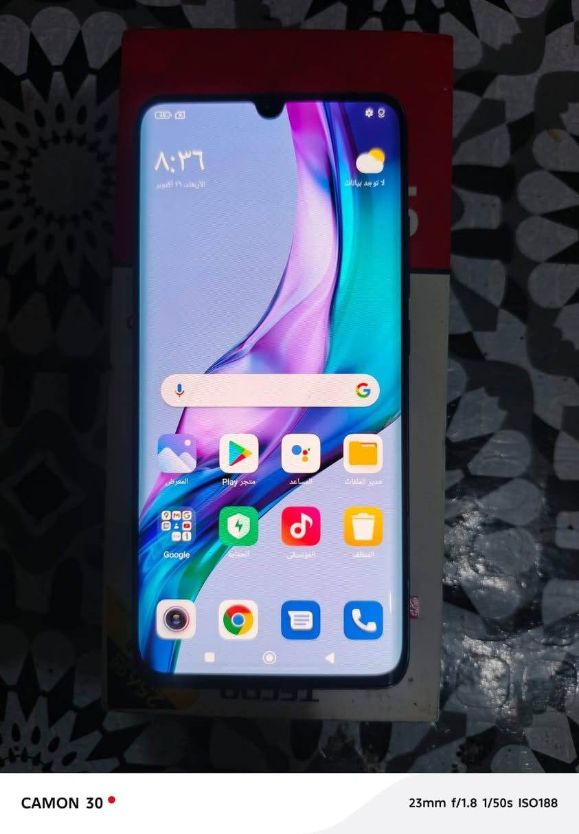 شاومي مي نوت 10 لايت iMذاكرته 128 بصمه بشاشه شاشه منحنيه مكفول كله شغال مكاني نجف استفسار خاص او واتساب ***********.   سعره 115
