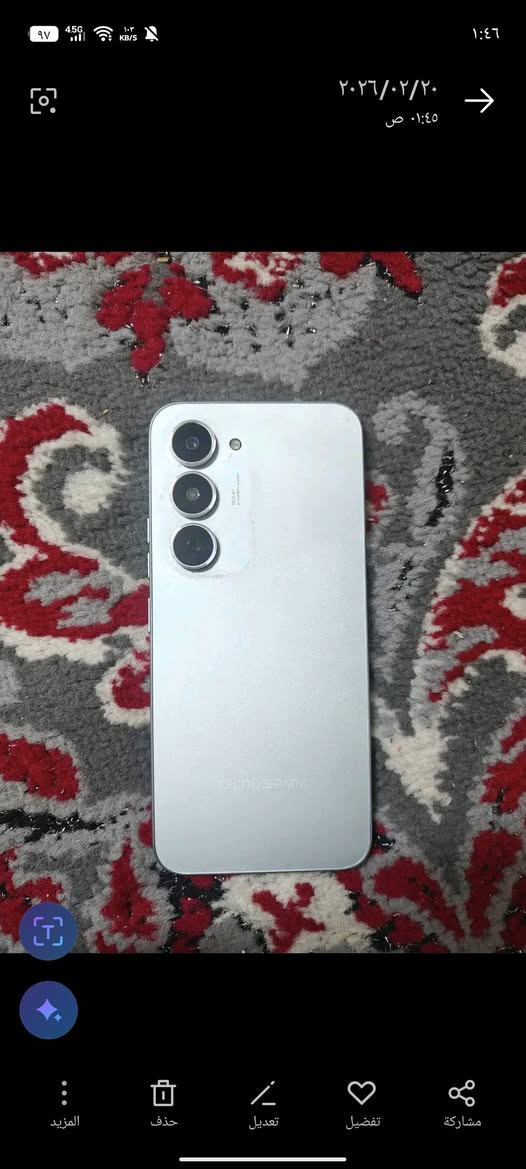 جهاز تكنو سبارك 40 برو الذاكرة 256 مستعمل قليل ملحقات كاملة مراسلة وخاص ماجاوب الشراي يتصل على رقم *********** السعر 175 بي مجال
