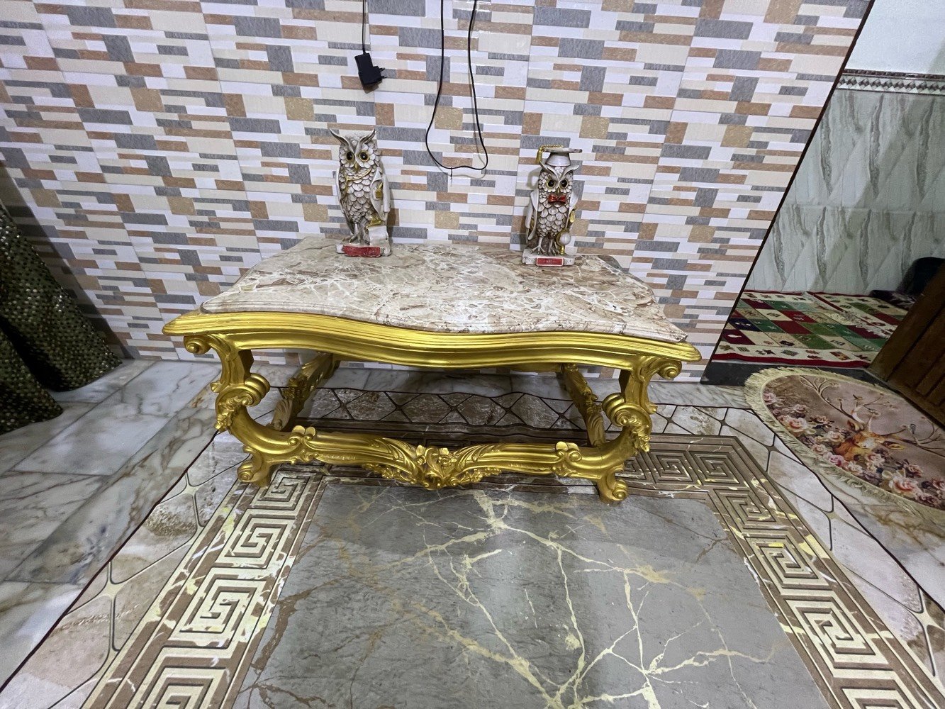 تخم مصري ملكي دمياطي وزن ثقيل 8 مقاعد +طبله مرمر