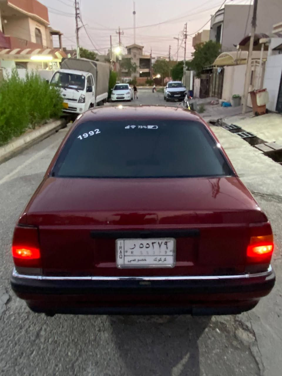 اوبل اوميكا 1991 CDكرستال حجم20
سياره اصل وفصل 20 كير محرك شرط 
صدر امامي خلفي جديد
تخم تاير ويل جديد
كوبلن شيال جديد 
كهربائيات كله شغال 
سياره بدون خياس وبدون اي حادث
سياره مصبوغ جماليه درجه اوله
بي كوبون بانزين
تبريد بيلادي نقص كمبريسر 
#سعر 40وبي مجال  قليل عنوان كركوك للاستفسار اكثر اتصل على الرقم *********** بي واتساب
