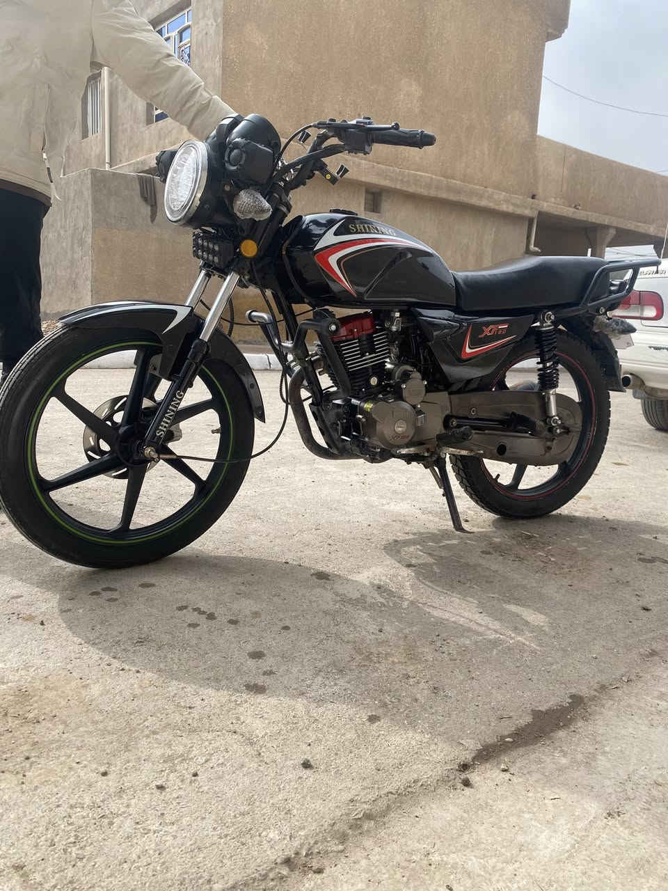 سلام عليكم دراجه شاينك موديل 23اوراق كامله 5اوراق بيهة نضافه فول اي نقص ما بيهة تانكي جديد ما بي اي زنجال  كهربايات كلها شغاله مكاني ديالى كنعان ‭‭0783 822 9278‬
