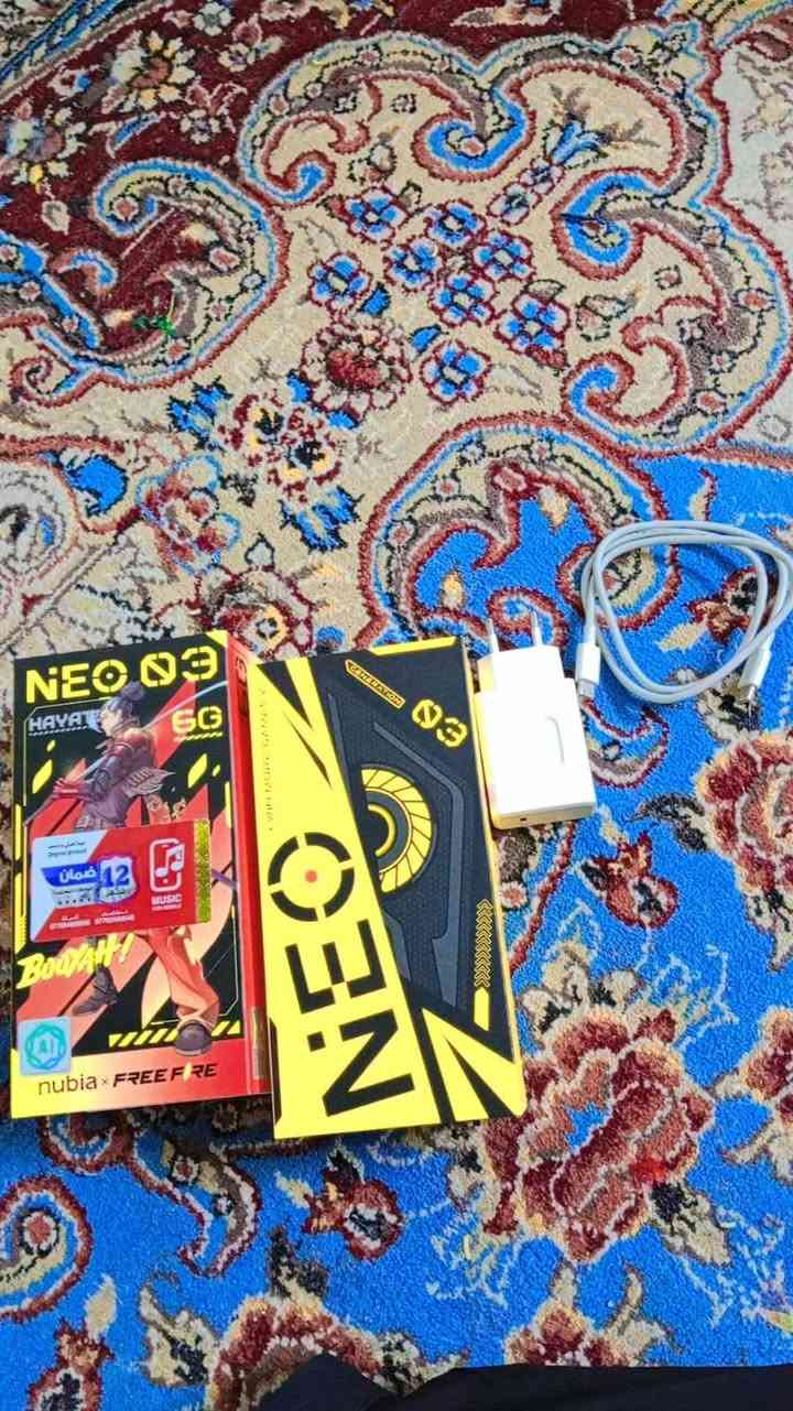 هلا شباب تلفون ZIT Nubia 3 5G
جديد غراضة كاملات شخط مابيهن 🔥
مواصفات
1.كامره 50 ميكابكسل 🔥
2.يحتوي على عين سحريه بيه اكثر من لون 1 احمر🔴 2 اصفر🟡 3 بنفسجي 🟣
4اخضر 🟢
5 ازرك 🔵
/
3 بطاريه عملاقه 6000Mah 🔥🦾
4 شاحنة بمقدار 33W تايب سي الى تايب سي 🔥🔰
5 حجم الشاشه 6.8ً🪄
6.يجي بمعالج T8300 6nm processor Neo Turbo Al Engine 🔥🦾🪄
7.يجي بذاكره 256 🔥
8.RAM 20GB 🔥
مراوس ب   او عادي iPhone  11 pro Max
او iPhone  12 Pro Max  او عادي  تواصل *********** واتساب متواجد او انستا l_e.sh
