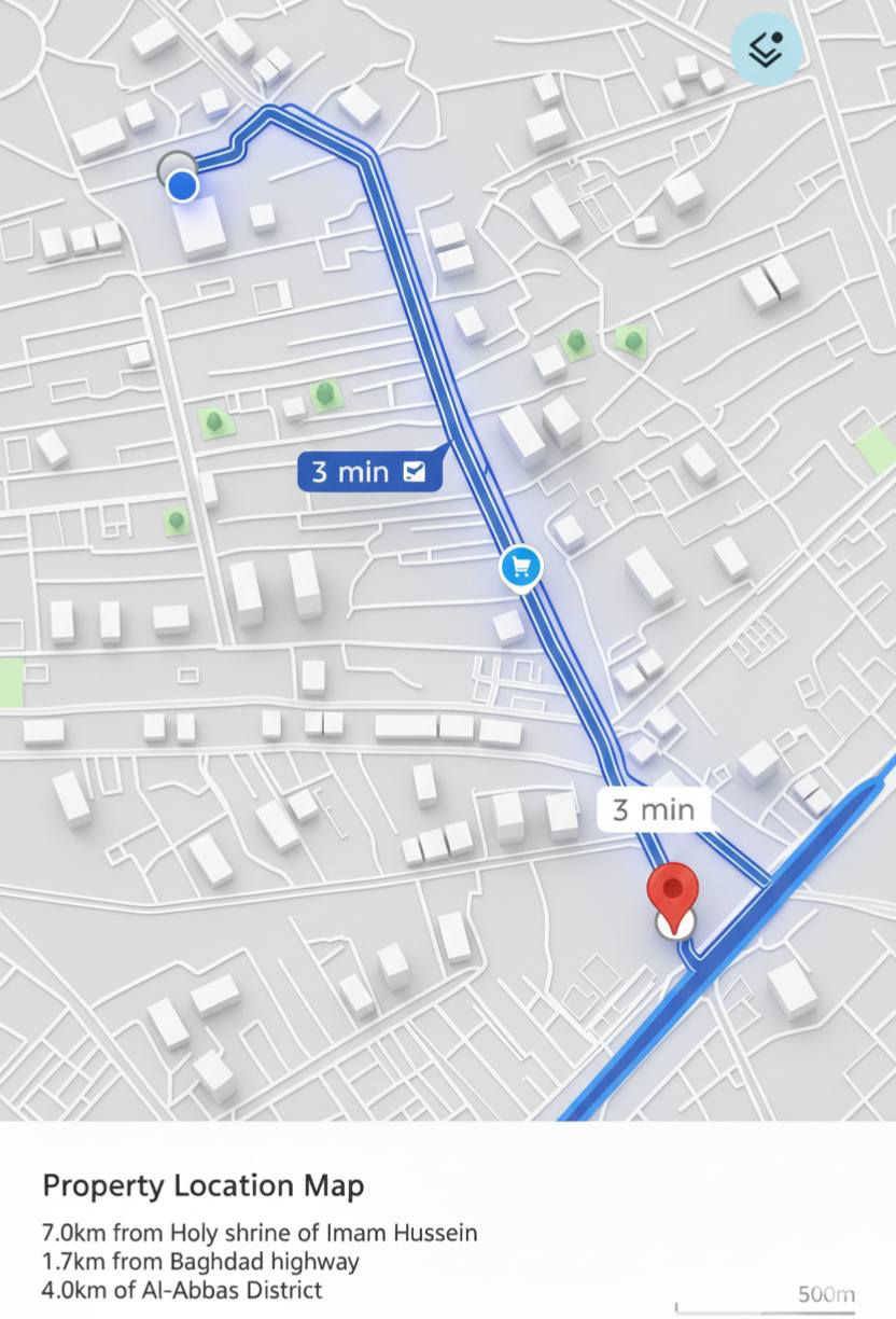 دار زراعي سند 25 موقع هادئ ومريح
بسم الله الرحمن الرحيم
السلام عليكم دار زراعي سند 25 موقع هادئ ومريح، المساحة الكلية 725 متر، ومساحة البناء 150 متر، بناء حديث وخريطة مهندس وتصميم مرن يقبل التوسعة، يبعد 150 متر عن الشارع المبلّط وحوالي 1.3 كيلو عن شارع بغداد الخدمي. 
البيت واصله خدمات ماء وكهرباء ومجهز. 
العنوان:
كربلاء / الصافيات / شارع نهر أبو زرع / شارع خباطة العتبة

السعر 280 مليون
للتواصل: ***********
