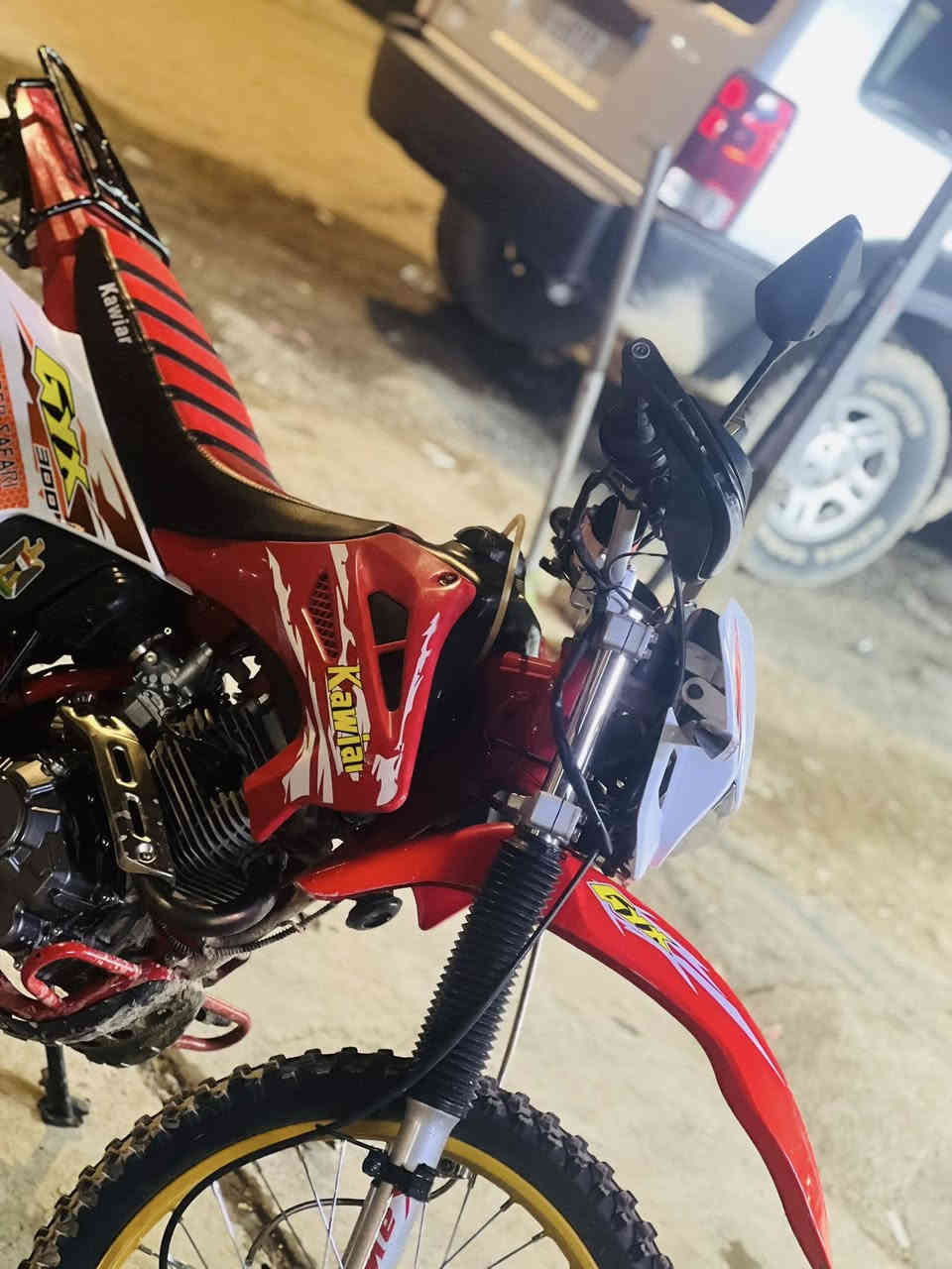 السلام عليكم دراجه للبيع او مراوس ايراني ضاغطه وزنجيل دراجه مكينه 300ضاغطه وزنجيل كايوار مكاني سامراء السعر 1100وبي مجال للطيبين ***********
