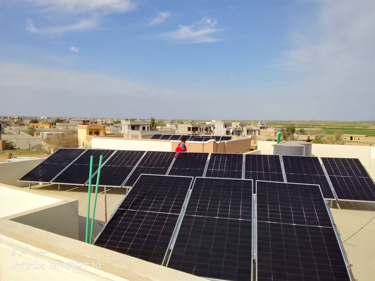 بالنقد او بالاقساط نشدلك منظومتك 🚨🚨🚨

#كن_أنت_التغيير_وأبدأ_من_فوق_سطح_منزلك

.................................................................. 
بفضل الله وبحمده قامت كوادر شركتنا (شركة الواثق للطاقة الشمسية) بنصب منظومة طاقة شمسية منزلية لأحد زبائن شركتنا الكرام في #قرية_اجميلة_عنك_الهوئ
وكانت تفاصيل المنظومة... 
_________________________
1_الواح #ايرا (625)واط عدد(12)🌞 ضمان (10)سنة 

2_ بطارية ليثيوم #أيتل   حجم(10)كيلو واط عدد(2)
 🌞ضمان (5)سنة 

3_انفيرتر #فلستي حجم (8) كيلو واط عدد(1) 🌞 ضمان (1)سنة 

العرض الاقوى تحطيم الاسعار 🔥 🔥 🔥 🔥 🔥 🔥
العرض الاول 🔥 🔥 🔥

القدرة : 15 نهاري و 15 ليلي 
الألواح: 600 واط ضمان عشر سنوات عدد7
البطارية: ليثيوم حجم 15 كيلو ظمان 5 سنة
الانڤيرتر :حجم 6 كيلو ضمان سنة واحدة

العرض الثاني 🔥 🔥 🔥

القدرة : 10 نهاري و 10 ليلي 
الألواح: 600 واط ضمان عشر سنوات عدد 5
البطارية: ليثيوم حجم 10 كيلو ظمان خمس سنوات
الانڤيرتر :حجم 6 كيلو ضمان سنة واحدة

العرض الثالث 🔥 🔥 🔥

القدرة : 10 نهاري و 7 ليلي 
الألواح: 600 واط ضمان عشر سنوات عدد5
البطارية: ليثيوم حجم 7.5 كيلو ظمان خمس سنوات
الانڤيرتر : حجم  4 كيلو ضمان سنة واحدة

العرض الرابع 🔥 🔥 🔥

القدرة : 8 نهاري و 5 ليلي 
الألواح: 600 واط ضمان عشر سنوات  عدد 4
البطارية: ليثيوم حجم 5 كيلو ظمان خمس سنوات
الانڤيرتر : حجم 6 كيلو ضمان سنة واحدة

العرض الخامس  🔥 🔥 🔥

القدرة : 6 نهاري و 2.5 ليلي 
الألواح: 600 واط ضمان عشر سنوات  عدد 3
البطارية: ليثيوم حجم 2.5 كيلو ظمان خمس سنوات
الانڤيرتر : حجم 4 كيلو ضمان سنة واحدة
$$$$$$$$$$$$$$$$$$$$$
للحجز و الاستفسار 
حمد جاسم الجميلي
⁨ ￼⁨0782 833 0782⁩
