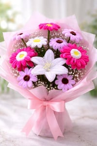 ورد اصطناعي • مخملي • تصميم يدوي