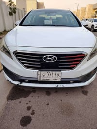 سوناتا موديل 2015 بيضاء اللون  مواصفات (Limited) ( Sport) فول بصمة بار...