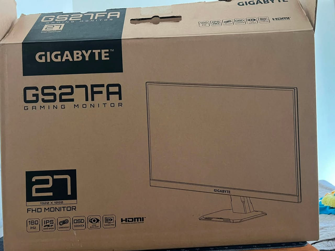 السلام عليكم 
للبيع شاشة كيمينك Gigabyte G27F 2 (نظيفة جداً) (استخدام شهر)
 
ڪُلش حلوه والوانها وتفاصيلها بس اشتريت وحدة ثانية ف اريد ابيعها

المواصفات باختصار:

الحجم: 27 إنش.

نوع اللوحة: IPS (ألوان قوية ودقيقة جداً).

التردد: 180 هرتز (سلاسة تامة بالألعاب).

سرعة الاستجابة: 1ms (بدون أي تغبيش).

المنافذ: 2 HDMI + منفذ DisplayPort + منافذ USB بظهر الشاشة.

السعر: 200,000 دينار عراقي.

المكان: بغذاد- الدورة

للتواصل: ***********
