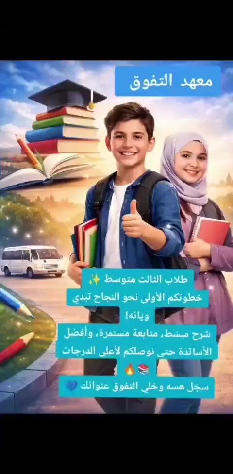 معهد التفوق 🏆
سبع البور منطقة ال14 قرب اسواق ابو العز 
للحجز في الكورس الثاني 👩🏻‍🏫
💬للتسجيل و الاستفسار 
📱 واتساب: ***********
📱 معرف التليكرام:@Ghasaq10899
