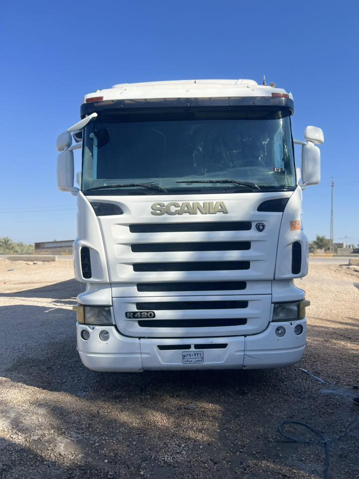 سكانيه 2007مكينه 420رقم بصره إنكليزي  راس  مع عربانه ماك نيسان موديل 2026 
للستفسار ***********
