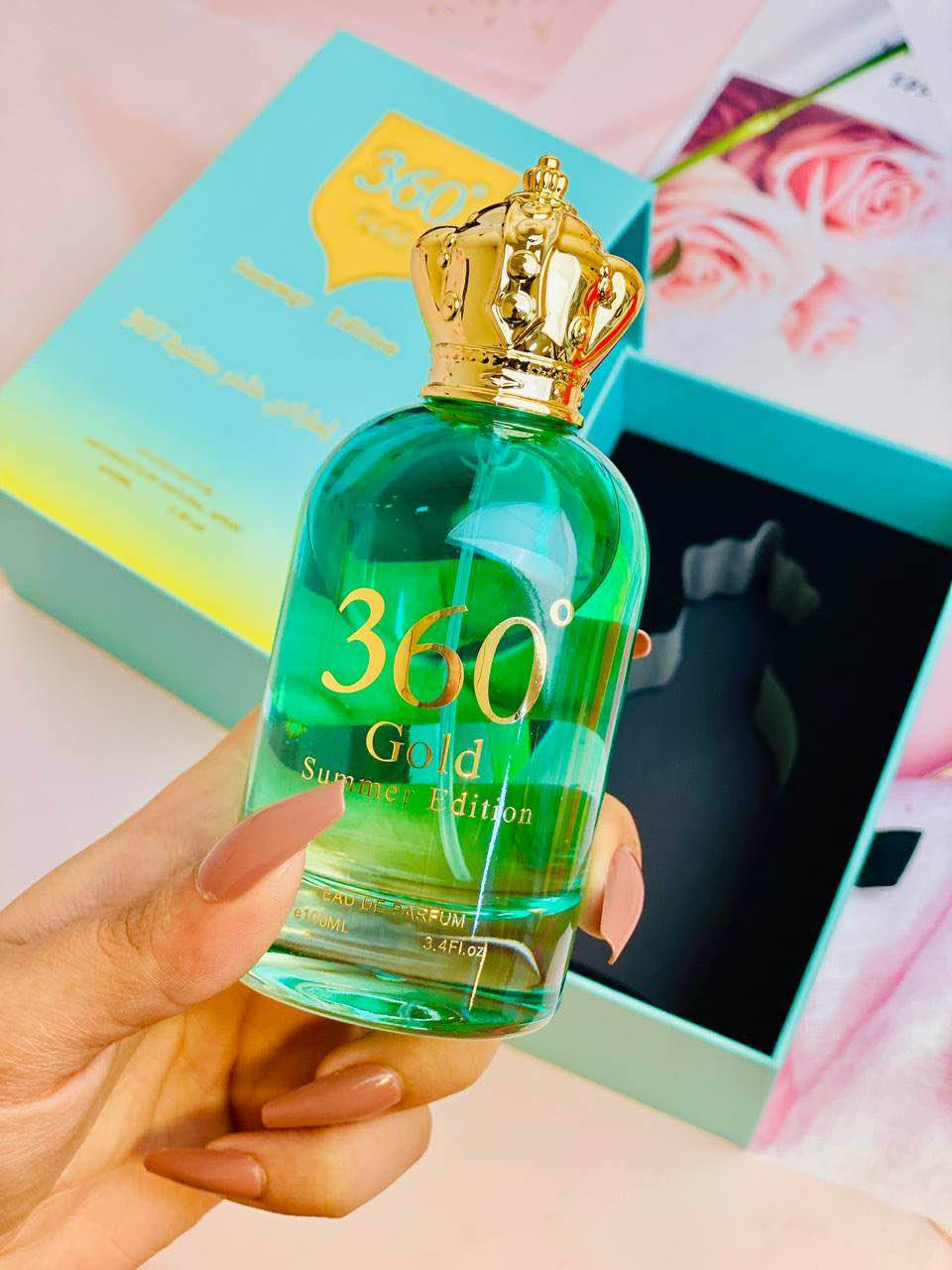✨ عطر 360° Gold – Summer Edition ✨
عطر صيفي فاخر بلمسة منعشة يخليك متألق طول اليوم 💛

الاسود 🖤عطر 360 Intense Gold من ماركة MK. 
عطر شرقي دافئ يناسب كلا الجنسين.
مزيج من الدافانا، البرغموت، الفلفل الوردي، العنبر الأبيض، والفانيليا.
عطر ذو حضور قوي ولمسة ذهبية، مناسب للمساء والمناسبات.

الازرق 🩵ليمون 🍋 – برغموت – نفحات حمضية منعشة تعطي إحساس انتعاش وطاقة.
🔹 قلب العطر:
زهور بيضاء 🌸 – ياسمين – لمسة فواكه خفيفة تعطي أنوثة ونعومة.
🔹 قاعدة العطر (الثبات):
مسك أبيض – عنبر – أخشاب دافئة تعطي ثبات وفوحان حلو

الحجم: 100ml
اختيار مثالي لعشاق العطور الراقية 🌟
دلل نفسك بعطر يخلي حضورك مختلف بكل مكان ✨
المنشأ الإمارات الأصلي 🇦🇪 بغداد, العراق


**إذا كنت صاحب هذا الإعلان وتريد حذفه لأي سبب، رجاءا أرسل رسالة إلى الدعم الفني**