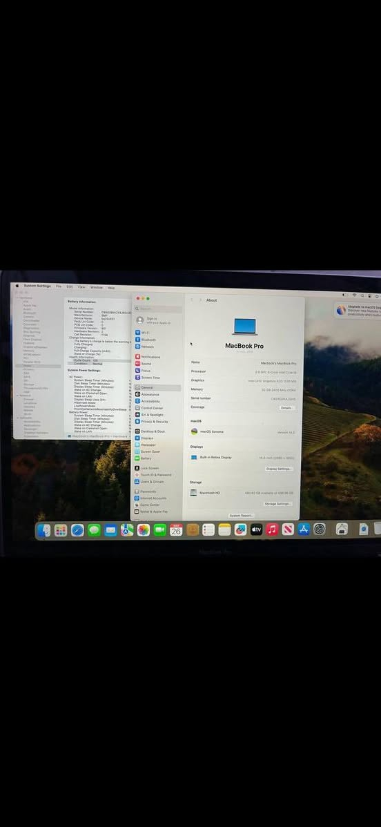 للبيع MacBook Pro 15 إنچ إصدار 2018 بحالة ممتازة وأداء قوي جدًا، مناسب للدراسة الهندسية والتصميم والاستخدام الاحترافي.

🔹 المواصفات:

* Intel Core i9
* RAM 32GB
* SSD 500GB
* Radeon Pro 560X + Intel UHD Graphics
* شاشة Retina 15-inch عالية الدقة
* يعمل macOS + Windows (Boot Camp)

💻 مناسب لـ:
برامج الهندسة والتصميم (Revit، AutoCAD، SketchUp) بشكل ممتاز، 
والعمل اليومي 
ولعمل الگرافك دزاين بشكل ممتاز
والرندر الخفيف إلى المتوسط.

⚡ الجهاز سريع ومستقر وتم تحديث تعريفات كرت الشاشة على Windows ويشتغل بدون مشاكل.

💰 السعر: 1,000,000 دينار عراقي


**إذا كنت صاحب هذا الإعلان وتريد حذفه لأي سبب، رجاءا أرسل رسالة إلى الدعم الفني**