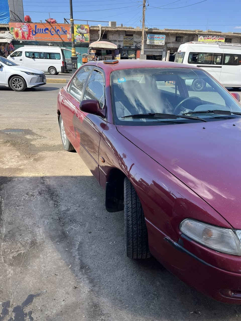 السلام عليكم مازدا 626 موديل 91 رقم بغداد باسمي تحويل ثاني يوم مصبوغه عام كهربائيات كلها شغاله زراكه لايت شغاله سياره ناعمه جدا صالنصه جديده بلاديه مع حجر البيئه المحرك خشن بس للتبخير ولا صرف تايرات امامي جديد التبريد والتدفئة شغاله وهذا رقمي *********** السعر 55
