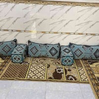 للبيع مستخدم فراش كص تركي قياس ( 17*3) تكيات عدد 25 مخاد عدد 21 طول ال...