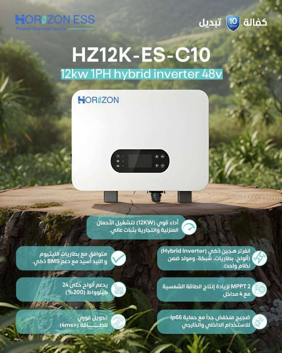 كفالة 10 سنوات
تبديل و ليست صيانة 
على مختلف قياسات الانفيرترات 
#انفيرترات هورايزون 
تواصل معنا لمعرفة تفاصيل أكثر : 
   

📱***********
https://wa.me/qr/KSIEOKI6KBQMM1 

📱***********
https://wa.me/message/NBNP72M7ASWBE1
