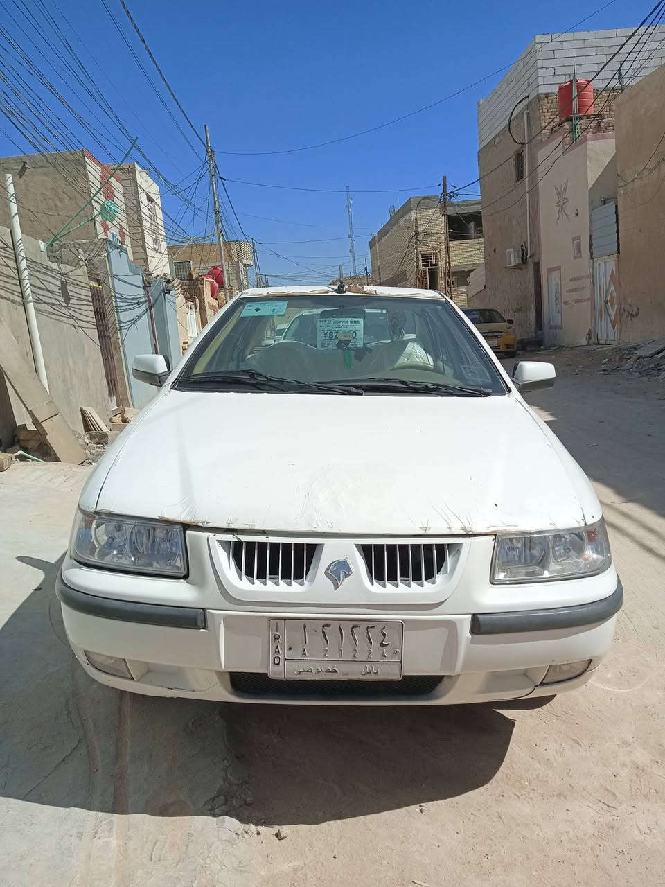 السلام عليكم سما للبيع بيها ضربه جاملغ خلفي جير حداديه تخنتاير ابو الخطه جديدت شغاله تبريد شغال مكينه خيط بخار سياره نظيفه مكانها النجف موديل11 السعر38 ابيها مجال رقم التليفون*********** بي واتساب
