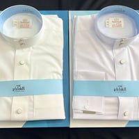 دشداشة العماري • قماش ياباني • أبيض كريمي