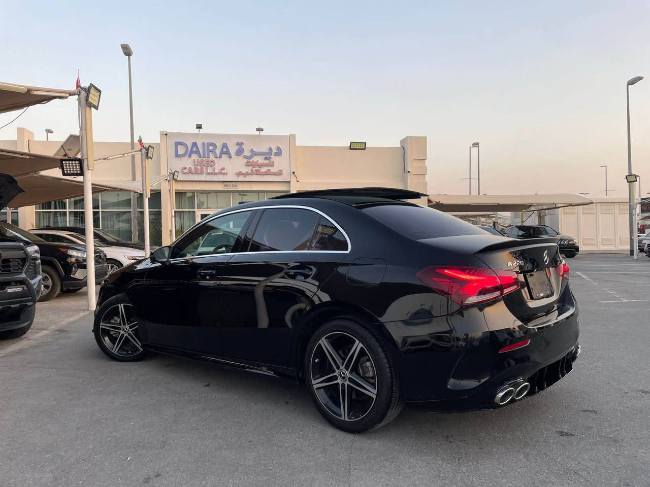 باللون الأسود الأنيق، سيارة تجمع بين الفخامة والأداء الرياضي مع مواصفات فل أوبشن.
✔️ AMG Package
✔️ فل المواصفات
✔️ ممشى 49,000 كم فقط
✔️ اللون: أسود
✔️ فتحة سقف بانوراما
✔️ إضاءة داخلية 64 لون
✔️ شاشات رقمية مزدوجة
✔️ كاميرا خلفية وحساسات
✔️ دخول وتشغيل ذكي
✔️ مقاعد جلد رياضية
✔️ حالة ممتازة
✨ سيارة أنيقة بتصميم AMG الرياضي، قيادة مريحة وتقنيات حديثة، جاهزة للاستخدام وتستحق المشاهدة.
📍 الممشى: 49,000 كم
🔥 2019 Mercedes-Benz A220 AMG 🔥
Finished in elegant Black with Full Options, combining sporty performance and premium luxury.
✔️ AMG Package
✔️ Full Options
✔️ Only 49,000 KM Driven
✔️ Black Exterior
✔️ Panoramic Sunroof
✔️ 64-Color Ambient Lighting
✔️ Dual Digital Displays
✔️ Reverse Camera & Parking Sensors
✔️ Keyless Entry & Start
✔️ Sport Leather Seats
✔️ Excellent Condition
✨ A stylish luxury sedan with a sporty AMG design, advanced technology, and a smooth driving experience. Well maintained and ready for its next owner. الشارقة, الإمارات العربية المتحدة


**إذا كنت صاحب هذا الإعلان وتريد حذفه لأي سبب، رجاءا أرسل رسالة إلى الدعم الفني**