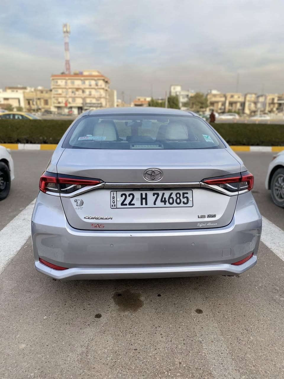 كورلا  2022   (ساز  ) خليجي 🦅 بانزين فقط ياباني   
🚦رقم أربيل  بسمي 

المواصفات…..🖍️
ماشيه  46

  
محرك 1800 بانزين
بصمه + دخول ذكي
 نظام الترحيب عند الاقتراب  
حساس استشعار عند الاقتراب
تبريد قطعتين 
نظام القيادة (سبورت + عادي)
كيجات ديجتل شاشه 
شاشه نفكيشن + كامره خلفيه دواره
 حساسات امامية+خلفية
مانع نزلاق

 شحن USP
تبريد بيانو شاشه 
اشاير مري 
مري شفط 
شباك كروم خليه 
ويل كب حجم 16 عدد5
حساس اطار + حساس لايت عالي وناصي اوتو + حساس مطر 
تحكم سترين كامل 
 العنوان📍 بغداد 
 السعر 162 $ 💵 وبيه مجال  

بغداد عالرقم  ***********☎️
