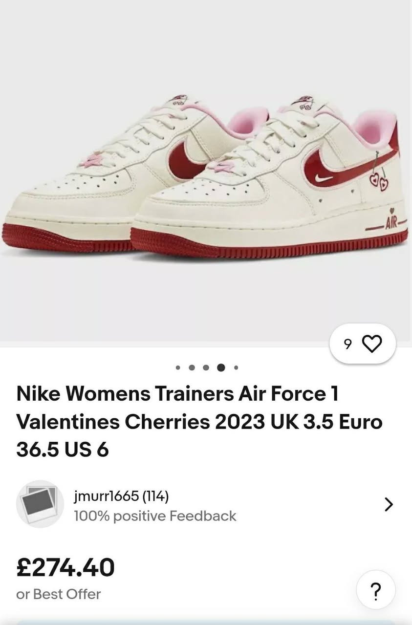 نايك كرز اصلي فيتنامي باركود قطعة جمال قياس 38.5 موجود توصيل فقط نجف حاليا الحجز خاص


**إذا كنت صاحب هذا الإعلان وتريد حذفه لأي سبب، رجاءا أرسل رسالة إلى الدعم الفني**