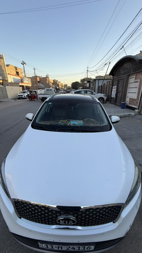 سلام عليكم
للبيع للبيع سورنتو  خليجي 
موديل 2016
#الموصفات فول ما عدها جنطةوسايد بريك ورادار جانبي بلمري وخزن ميموري

بصمة تشغيل بصمة ابواب 
#مكينه6سلندر
تحكم استيرن 
حساس امامي خلفي 
بنوراما سقف
اشاير مري
مقاعدجلد+تحكم كهرباء +تدفئة تبريد 
مسجل شاشه صغير لمس +كامرة خلفية
#مودات+ECO+SPRT
بردات ابواب 
تحريب مقابظ الأبواب + دوس 
فور ويل AWD
داخل جلد. مطعم اسود وجوزي 
#رقم بغداد دولي هزة جديدة سنويةجديدة 
تحويل ب اسمك 
سيارة مكفولة كفالة عامة ما عده طخه باب سايق بسيطة معدل بارد 

#سعر خاص يم صاحب السيارة 
#مكلف بنشر 
مكان السيارة بغداد 
#‭0770 424 2850‬
