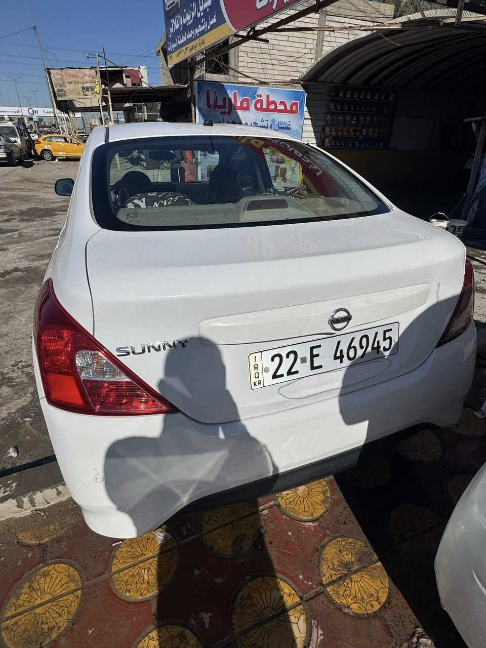 نيسان صني
2018 رقم اربيل 
سنوية 2028
بليته زركة 
بيه فقط موضح بصوره 
سعر 100$ 
الاتصال على رقم ***********
