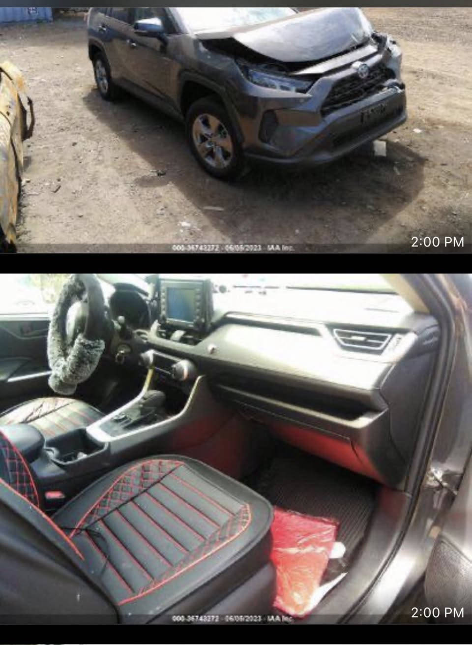 السلام عليكم
RAV4 2022 Le
حادثها موضح بالصور بدون دواخل بدون ايرباك حادث خفيف  ع وضعها ممصبوغة ماشية 101km 
بيها طخة خفيفة بين باب عكس السايق و الباب الخلفي 
 بيع او مراوس


**إذا كنت صاحب هذا الإعلان وتريد حذفه لأي سبب، رجاءا أرسل رسالة إلى الدعم الفني**