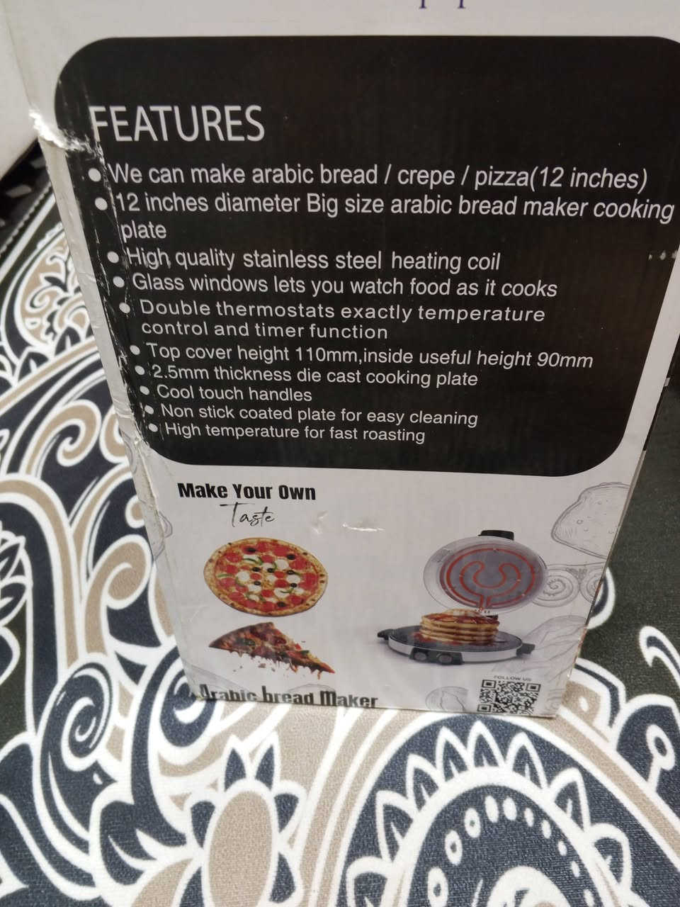 خبازه من شركه embléme حجم كبير  خبز بيتزا لجميع المعجنات السعر 90 وبيهه مجال...👍


**إذا كنت صاحب هذا الإعلان وتريد حذفه لأي سبب، رجاءا أرسل رسالة إلى الدعم الفني**