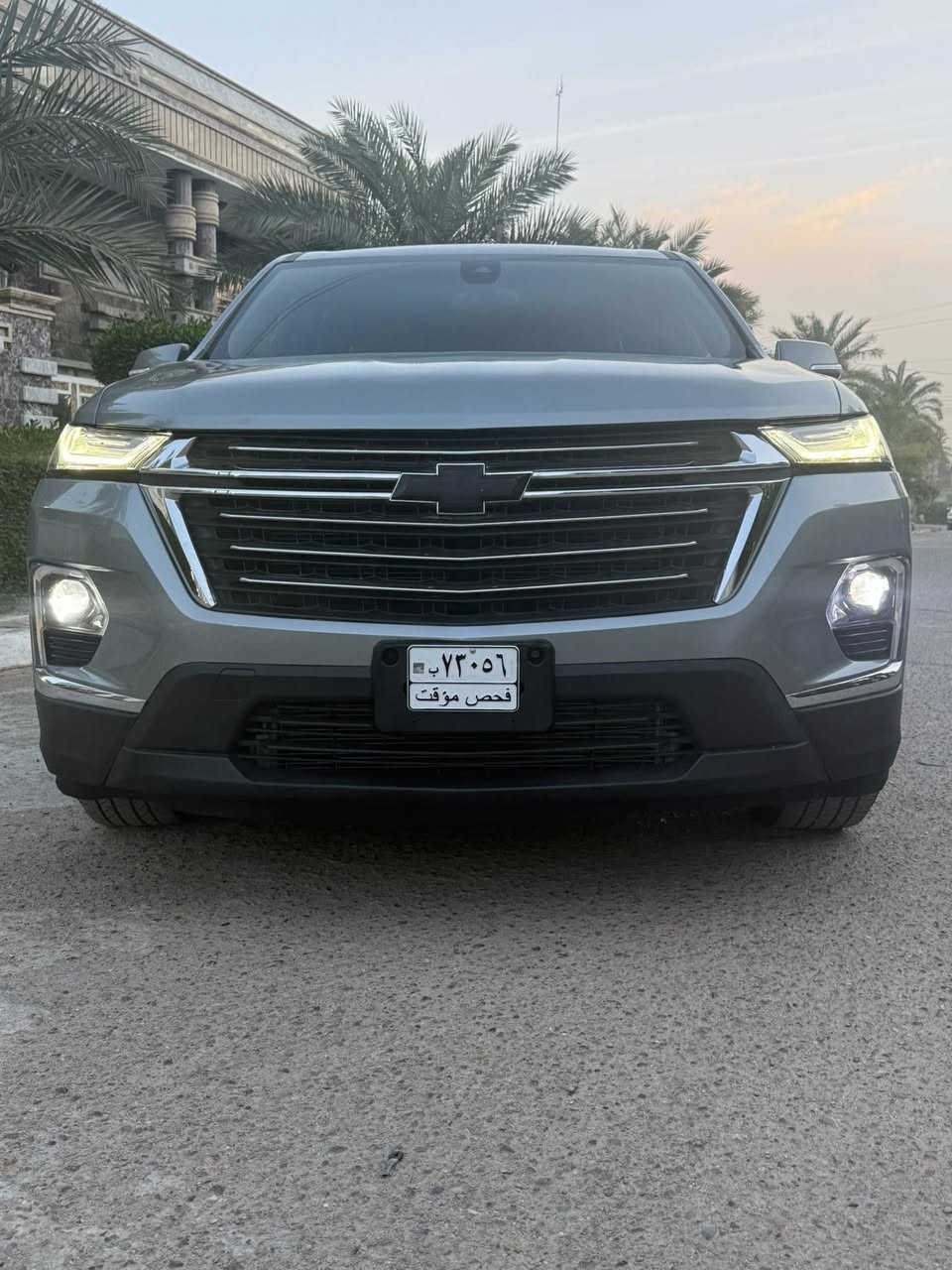 للبيع ترافرس 
2023 LT
بصمه اربع أبواب
جنطة كهرباء 
تبريد 3 قطع 
شاشة قاصة  حجم كبير 
7 راكب سياحي 
نظام مانع تصادم 
نظام تحديد المسار 
سايد بريك كهرباء 
كشنات جلد اسود 
داخل اسود 
كشنات الصدر كهرباء 
تدفئة كشنات الصدر 
تدفئة ستيرن 
6 سلندر 3600ماشي 30الف
ضرر السياره  موضح بالصور 
السيارة كاملة من 
كل النواحي بدون اعطال 
مكان السيارة بغداد
السعر265💵وبيها مجال بسيط  رقم ***********
