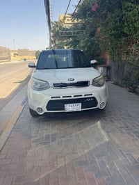 كيا صول موديل ٢٠١٥ وارد امريكي حادث خلفي (بدون ايرباك)  لون حليبي داخل...