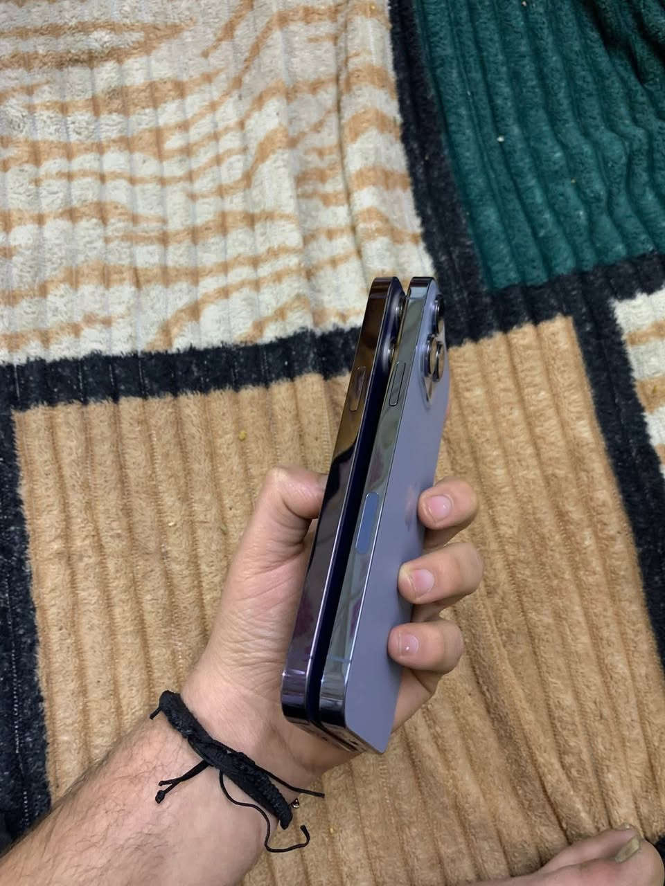 أجهزه عدد 2
الأول 14 برو ماكس 
ذاكره ٢٥٦بطاريه 84
ألون البنفسجي 
شرق اوسط AAA
كله شغال الجهاز كامرات✅اتصال✅سيمكرت✅فيس إيدي يشتغل بس مايبصم كله شغال الجهاز   
السعر 530وبي مجال 

الثاني 13برو ماكس
256 بطاريه 87كله شغال 
ألون البحري كله شغال ✅اتصال ✅سيمكرت✅فيس إيدي ✅وأي فأي ✅بدون عطل أو مشكله تجي تفحص لحد ماتمل 
النضافه 100%شاشه 3خيارات  مستبدل اصلي شرط من الشركه  وين متريد افحص 120هيرتز 
السعر 500وبي مجال بسيط مكاني بغداد مدينه الصدر يرهم مراوس ويرهمن بيع رقمي *********** واتساب
