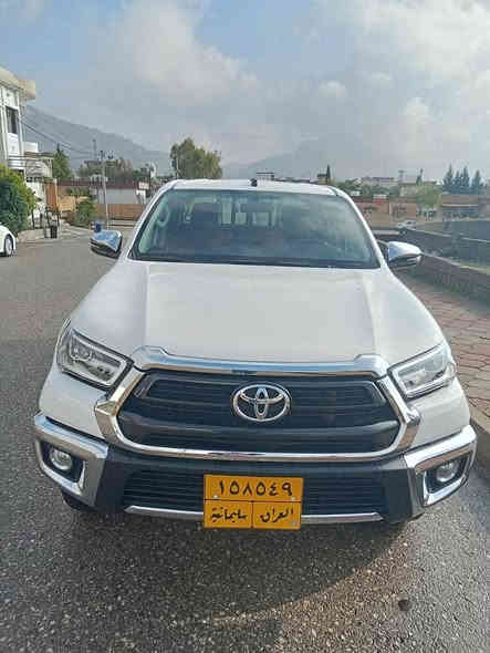 تیۆتا هایلۆکس(مەرزیە) مۆدێل 2021
سەیارەکی زۆر جوان تەنها 75 هەزار ڕۆشتووە
هەمووگیانی شەریکەیە وەسفی ناوێ.
مواسەفات دەبڵ ئەکسل نیزامی ئیکۆ شاشە و حاسە گێجی نیو ئلیکترۆنی کوشن سارد و گەرم... زۆرێکی تر
تەنها یەک پەڵەی چاملەغی دوا لای بەگ لاهتەوە بۆیاخە بێ ناوگرتن و بێ هیچ شتێ.

نرخی 295$ و مجالی تیایە.
شوێن دەربەندیخان
ژ. ت  ***********
ژ.ت   *********** السليمانية
